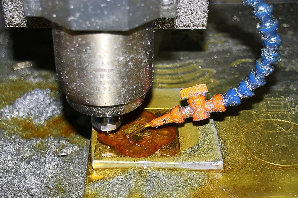 CNC machining of a precision industrial component